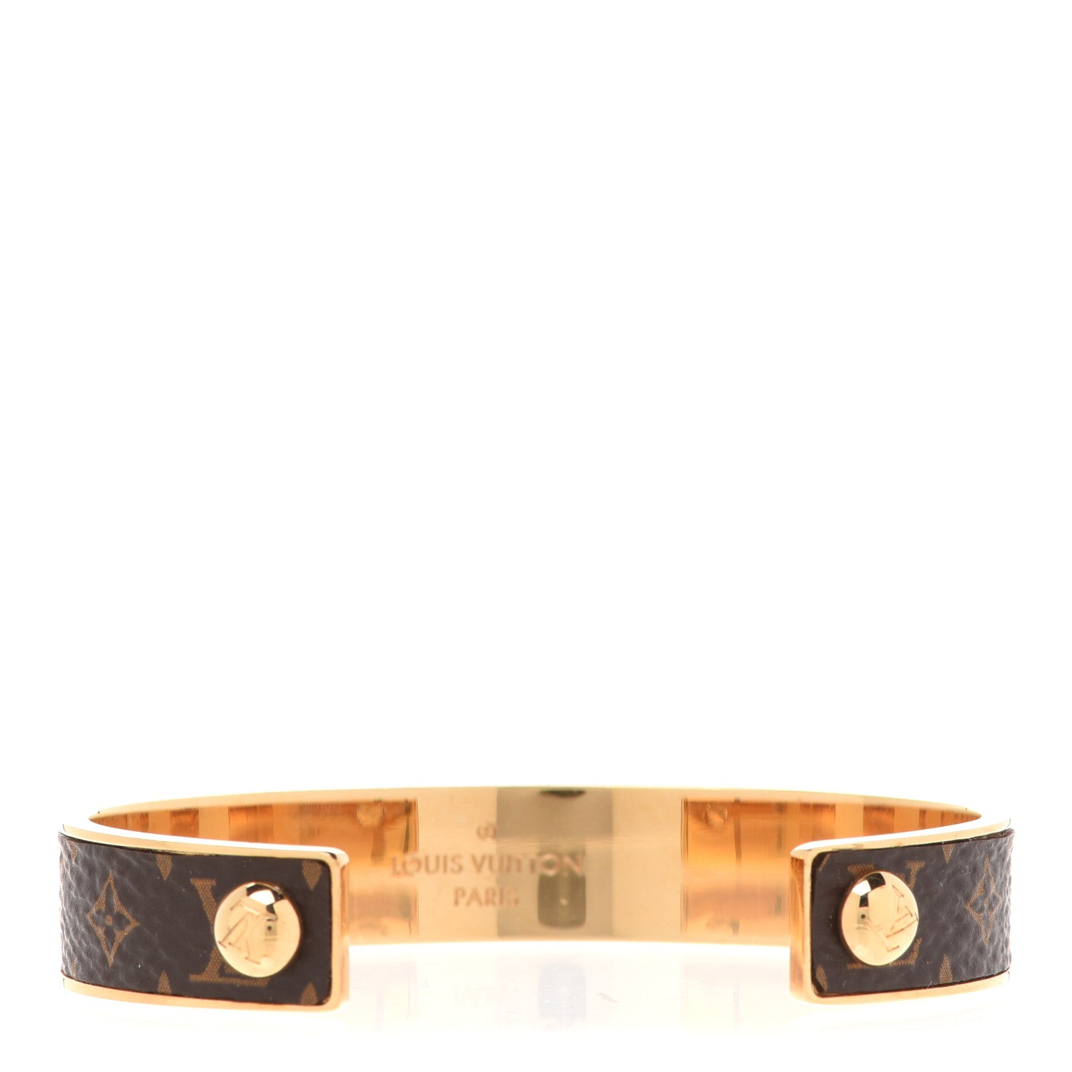 Louis Vuitton Monogram Cuff S Gold 3 of 6