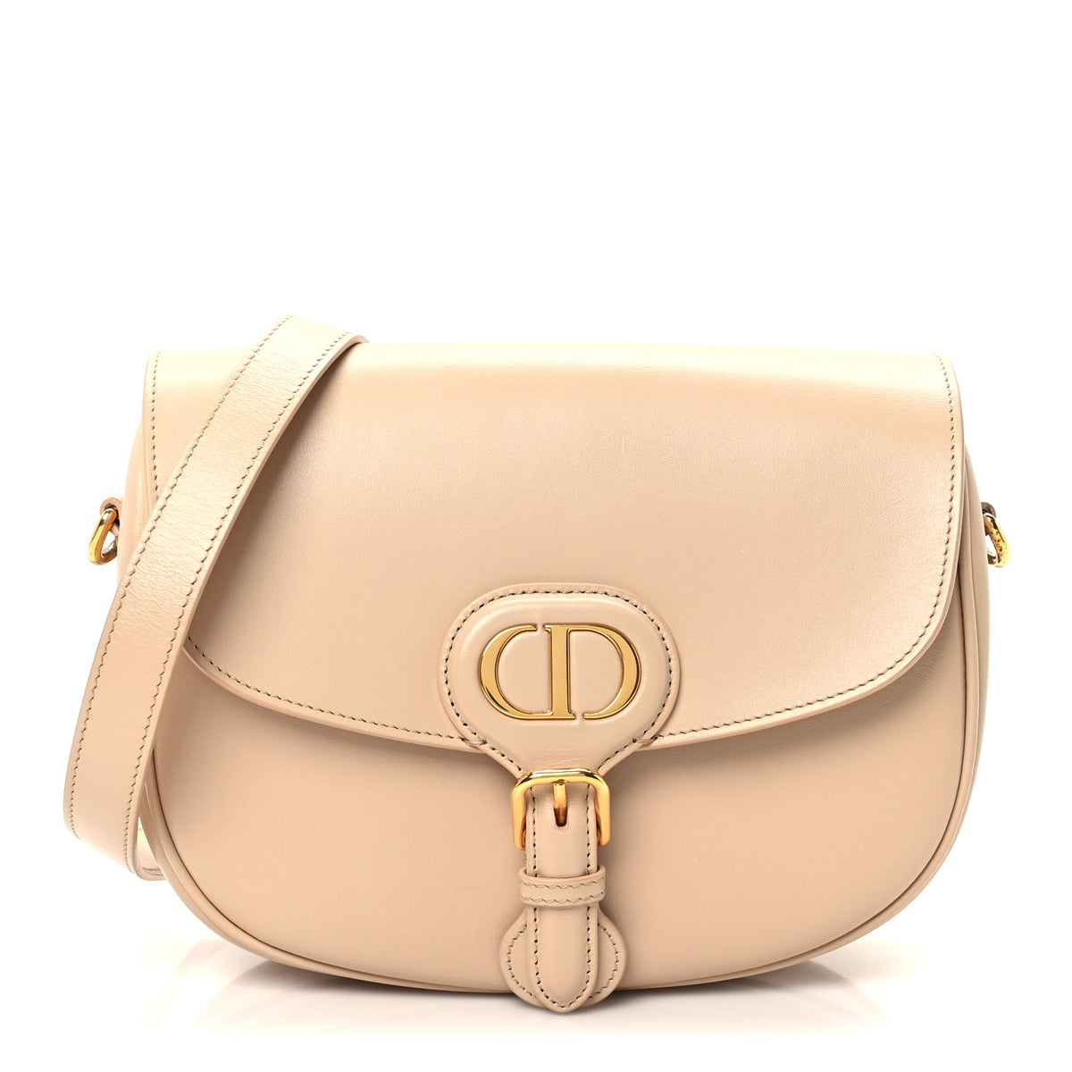 Box Calfskin Medium Bobby Flap Beige