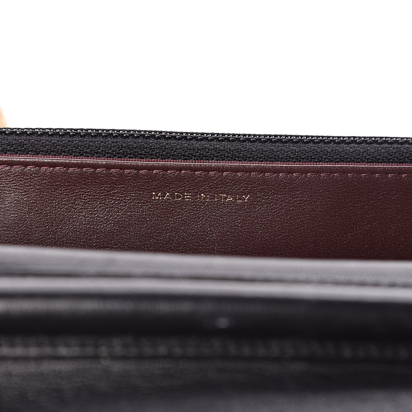 Lambskin Quilted Wallet On Chain WOC Black