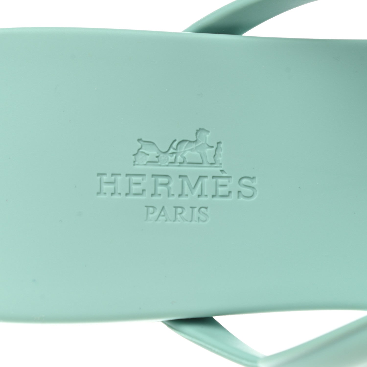 Hermes Rubber Womens Egerie Sandals 39 Vert Embrun 7 of 8