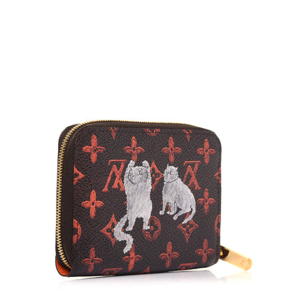 Louis Vuitton Catogram Zippy Coin Purse Marron 3 of 14