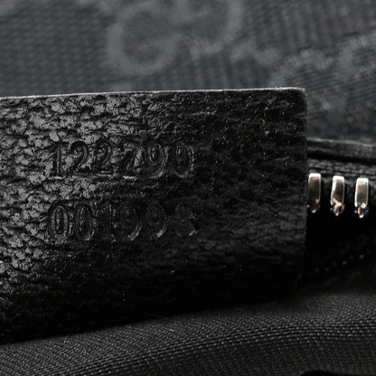 Gucci Monogram Medium Half Moon Hobo Black 7 of 10