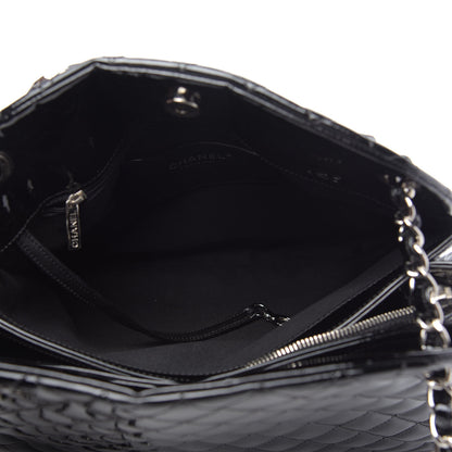 Chanel Patent Quilted Large Just Mademoiselle Bowling Bag Black 6 of 11