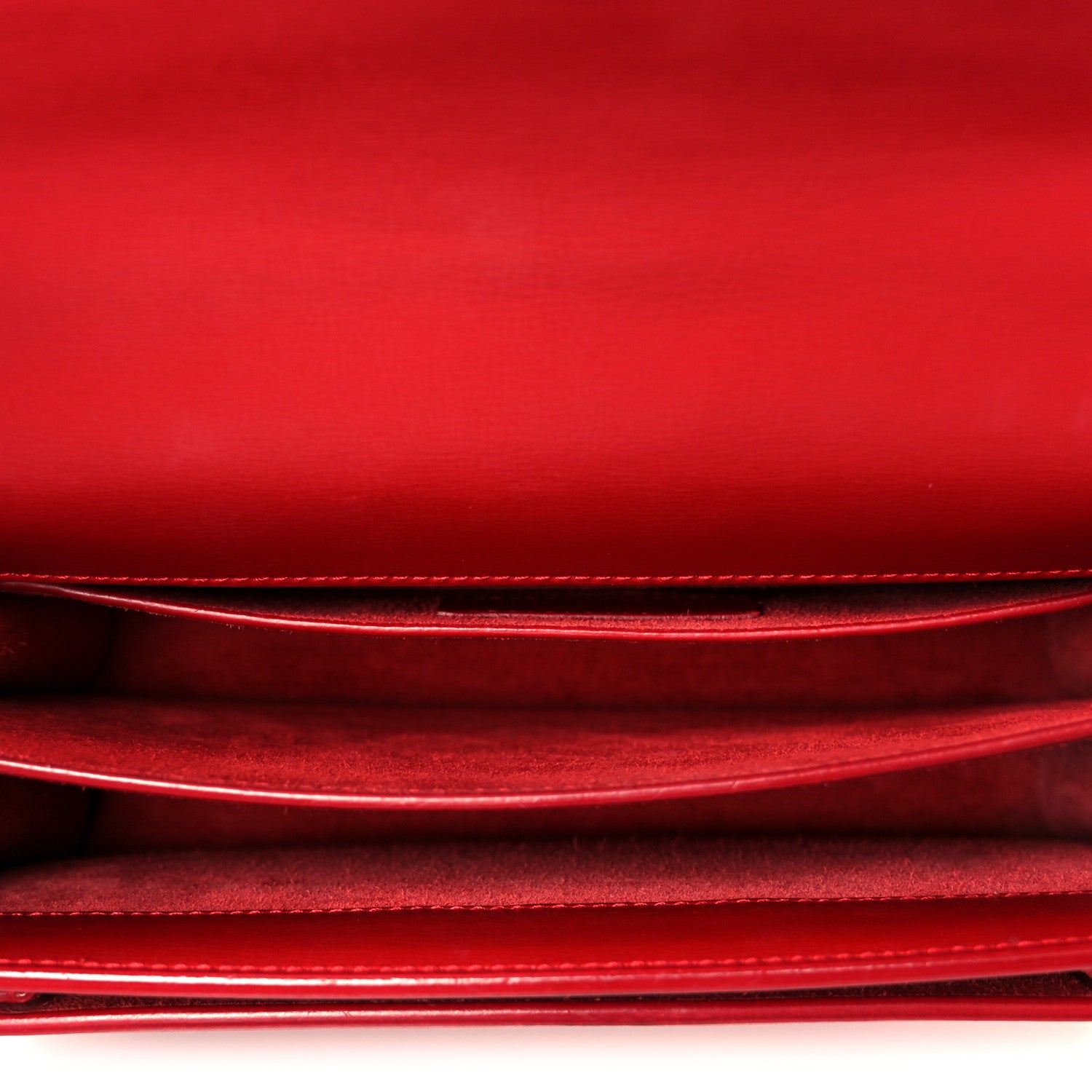 Saint Laurent Calfskin Medium Monogram Sunset Rouge Eros 5 of 11