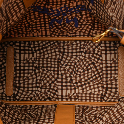 MCM Visetos Medium Liz Reversible Shopper Tote Cognac 9 of 17