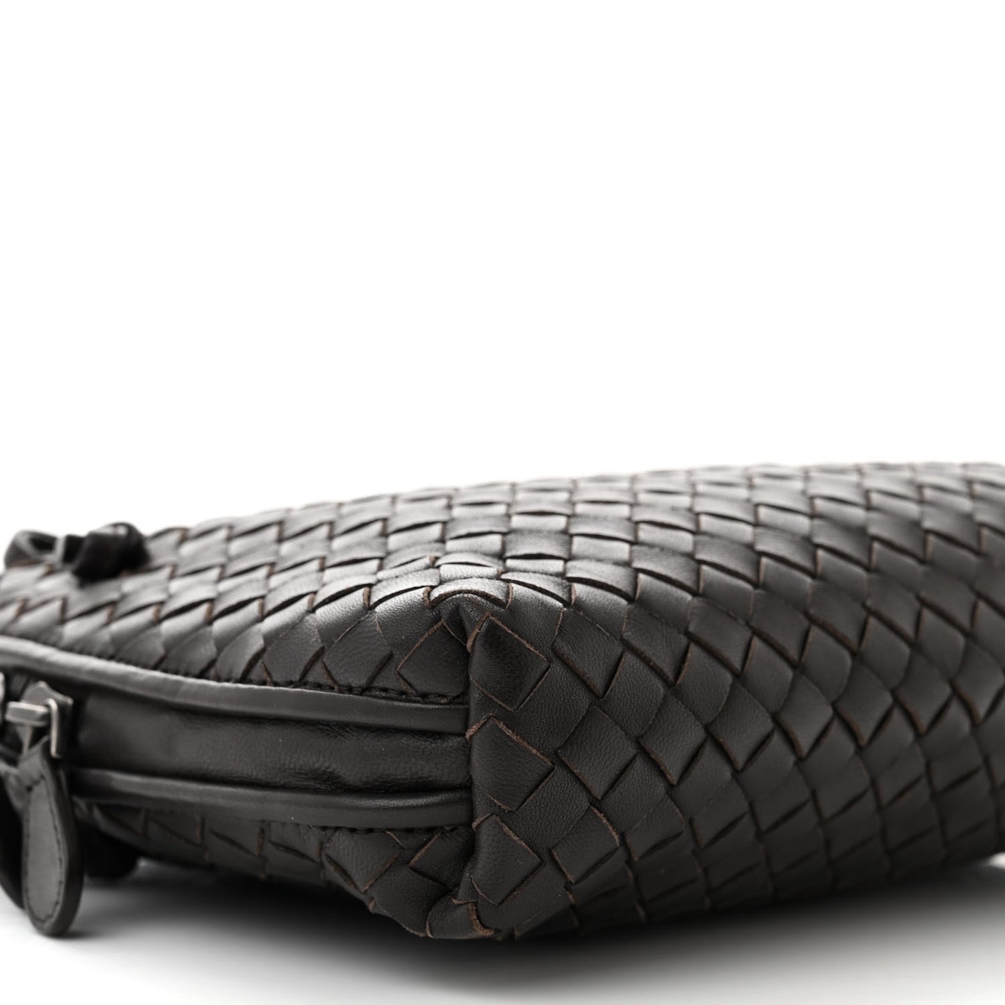 Nappa Intrecciato Nodini Bag Ebano