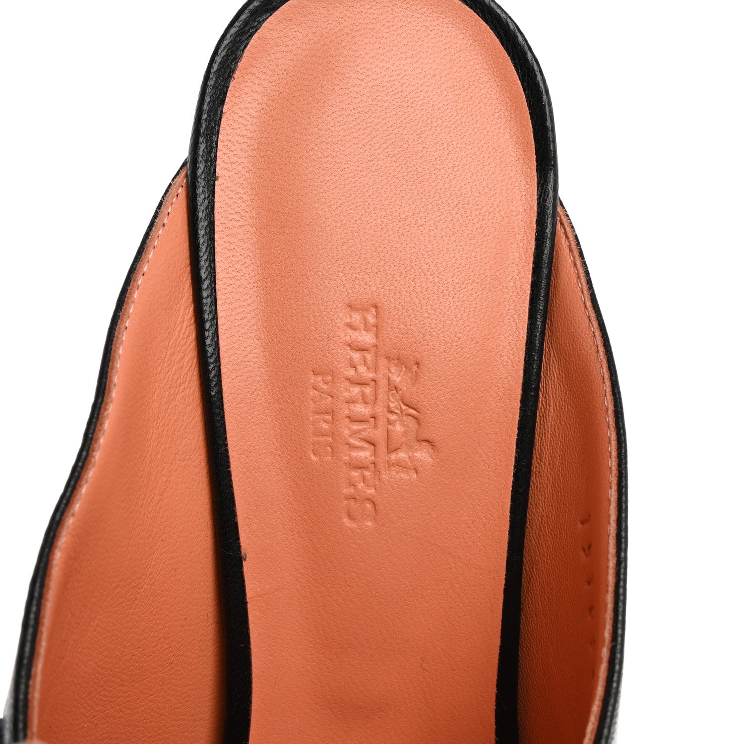 Hermes Goatskin Tuileries Mules 37.5 Black 7 of 9