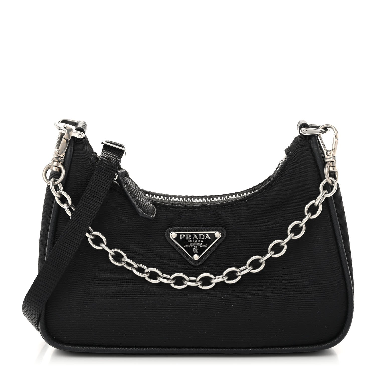 Prada Tessuto Nylon Mini Re-Edition 2000 Shoulder Bag Black 1 of 9