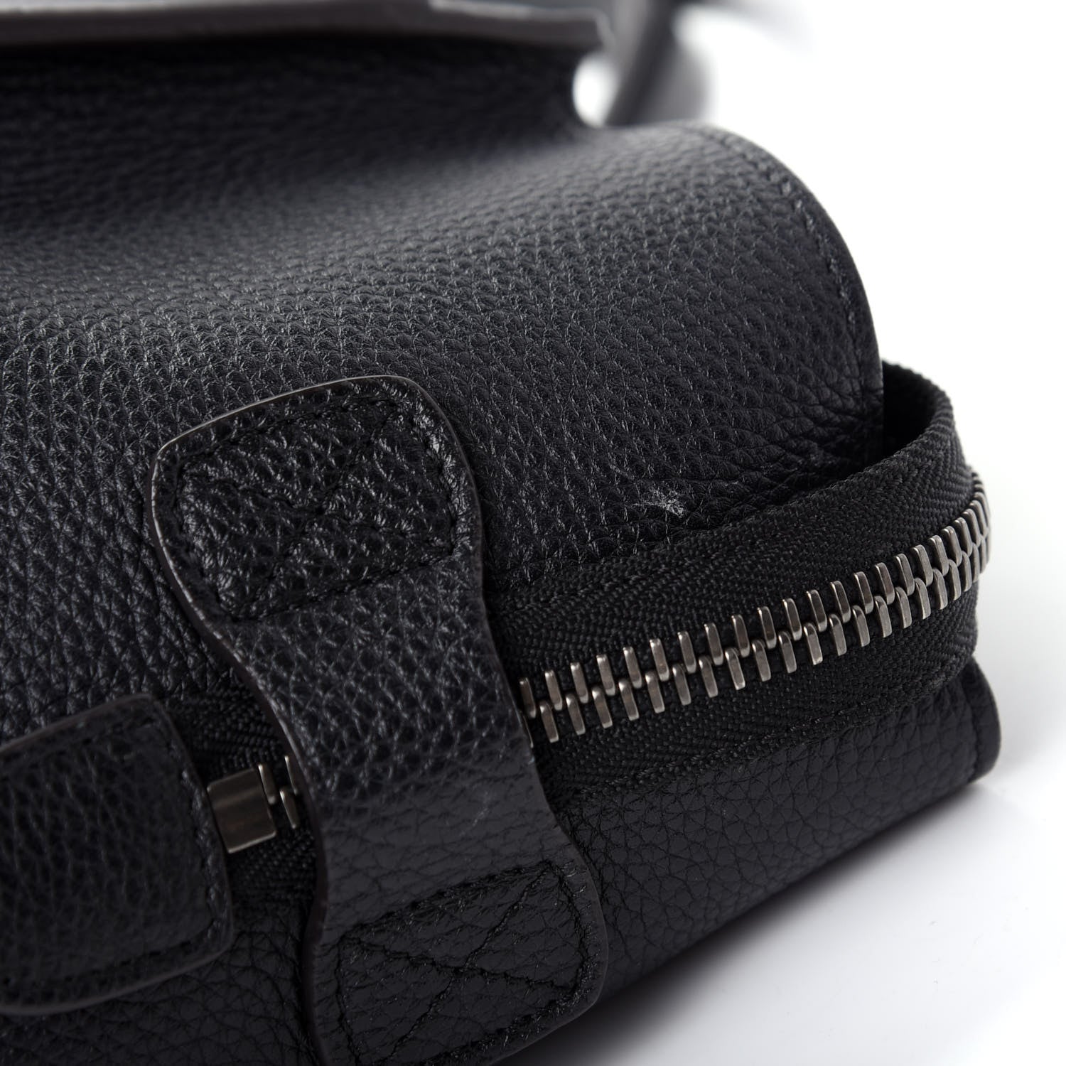 Celine Drummed Calfskin Mini Luggage Black 8 of 11