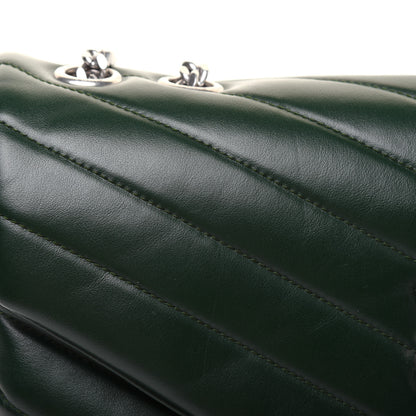 Saint Laurent Calfskin Y Quilted Monogram Medium Loulou Chain Satchel Olive 17 of 20