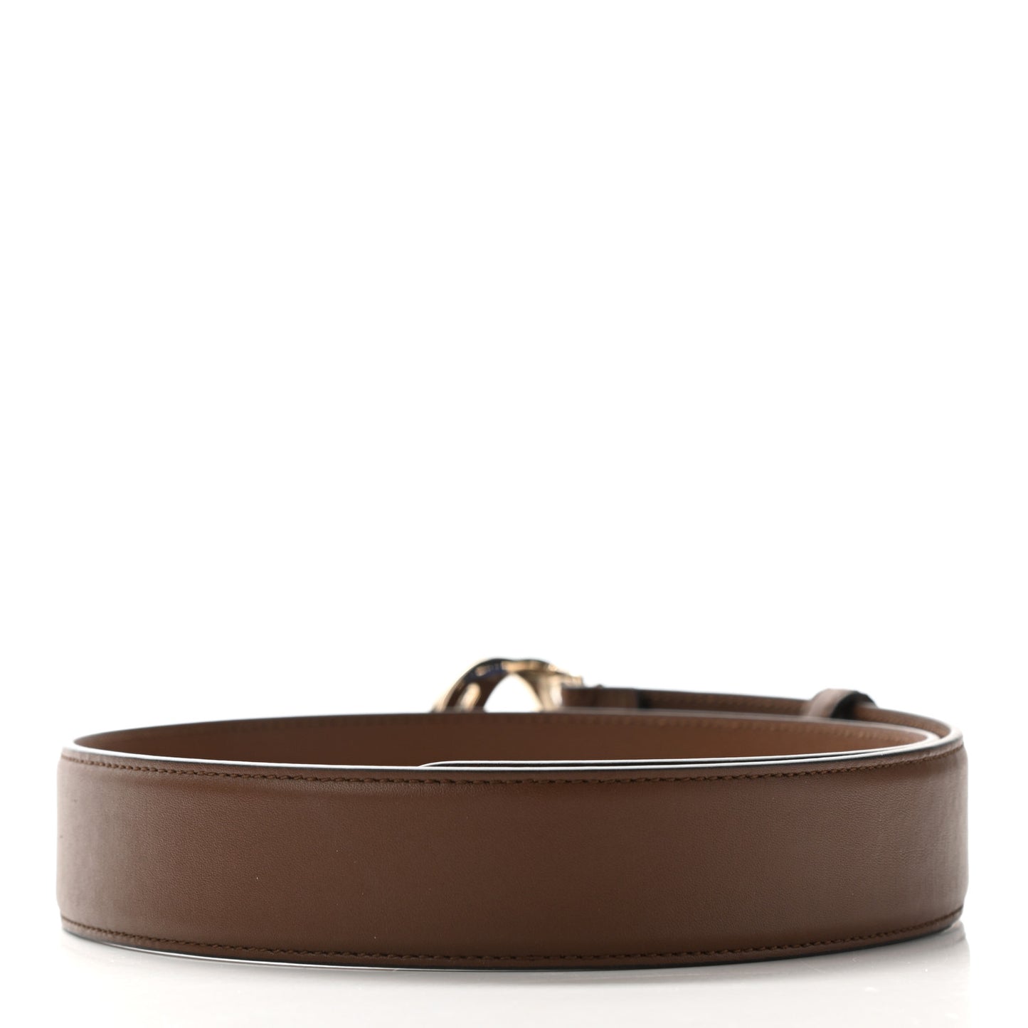 Calfskin Interlocking G 37mm Belt 80 32 Nut Brown