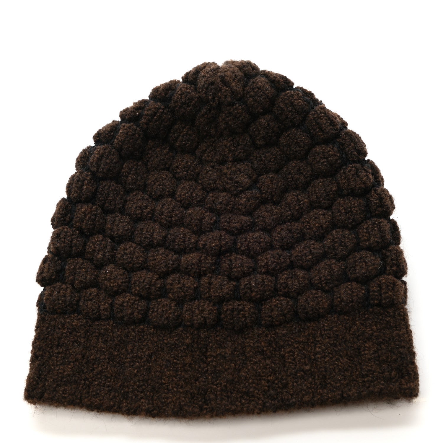 Hermes Cashmere Cotton Beanie Hat Brown 1 of 4