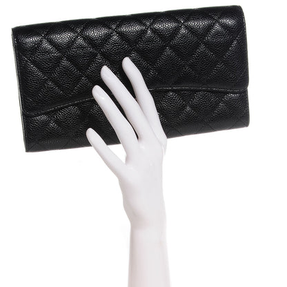 Chanel Caviar Quilted Travel Wallet Black 2 of 8