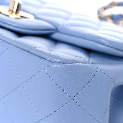 Chanel Lambskin Quilted Mini Square Flap Blue 8 of 11