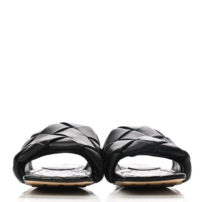 Bottega Veneta Nappa Maxi Intrecciato Lido Flat Sandals 40 Black 2 of 7