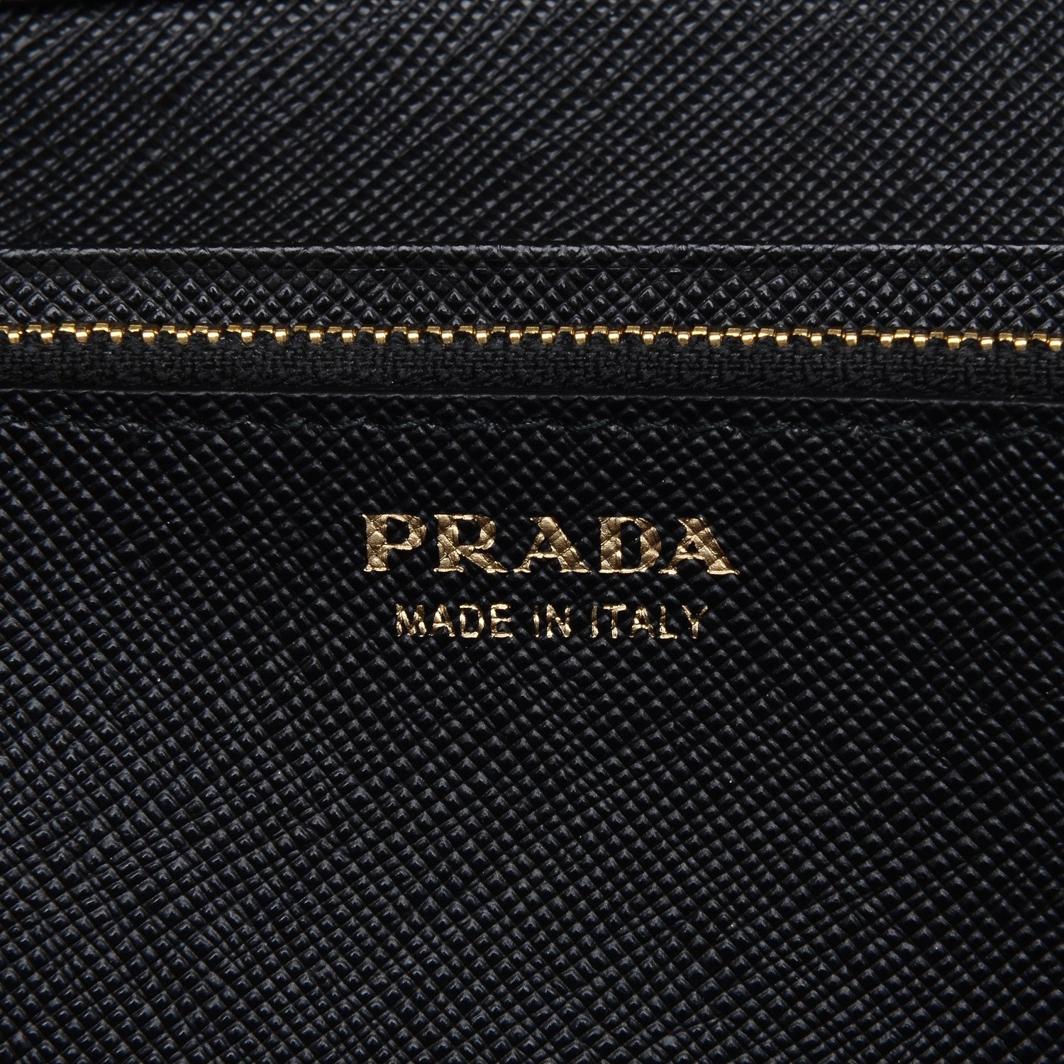 Prada Saffiano Metal Continental Flap Wallet Nero Black 6 of 6