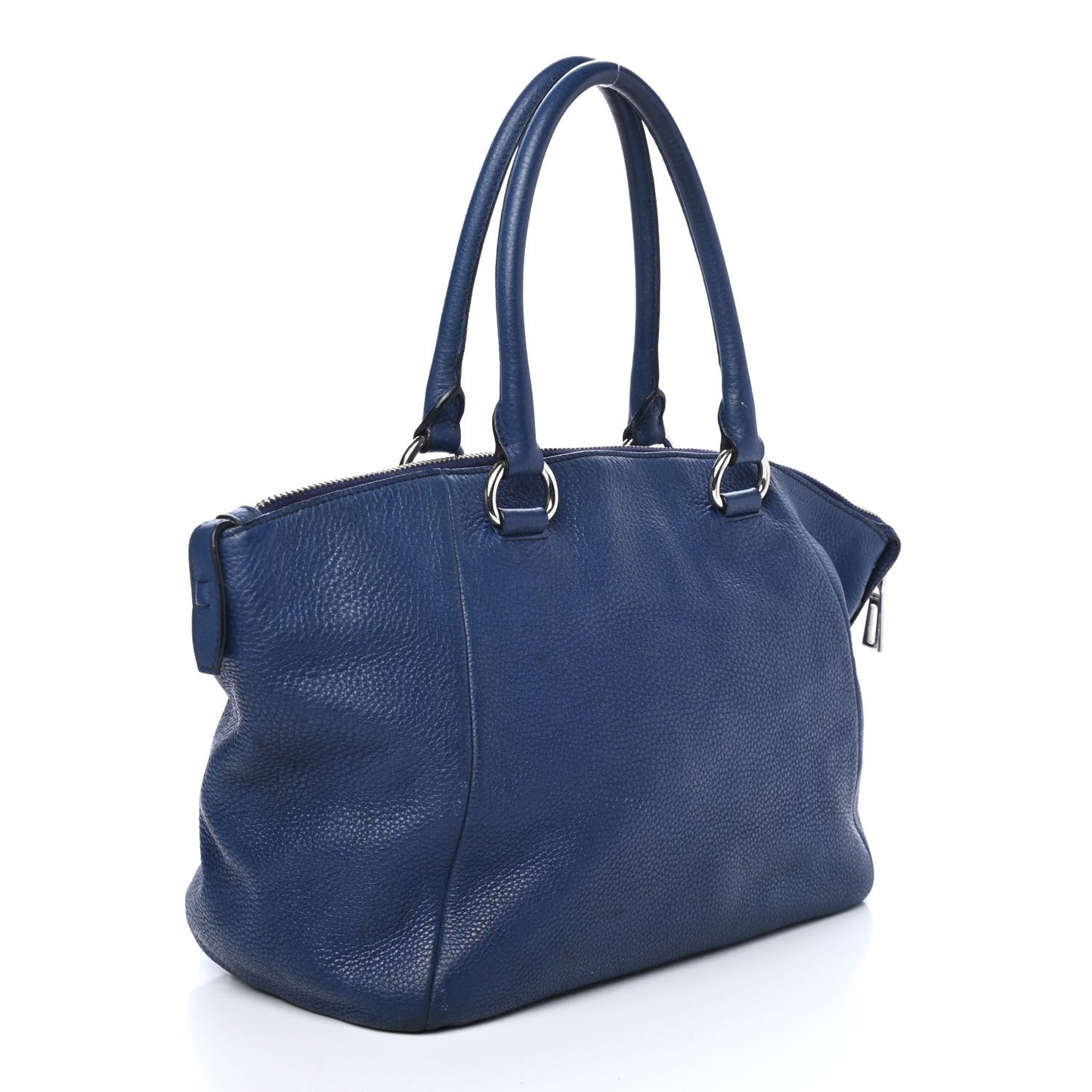 Vitello Daino Double Handle Satchel Inchiostro