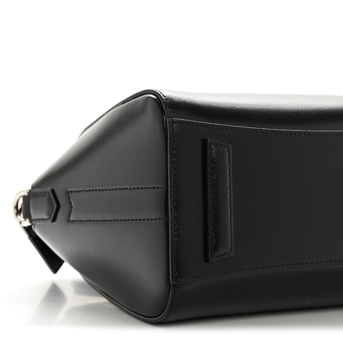 Shiny Lord Calfskin Mini Antigona Black