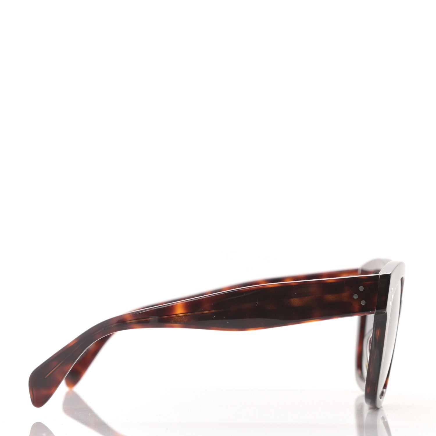 Celine Acetate Polarized Square Sunglasses CL40002U Tortoise 3 of 8