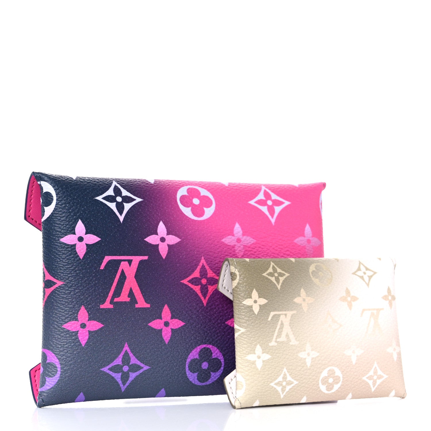 Louis Vuitton Monogram Giant Spring In The City Kirigami Pochette Set Midnight Fuchsia Sunset Kaki 3 of 9
