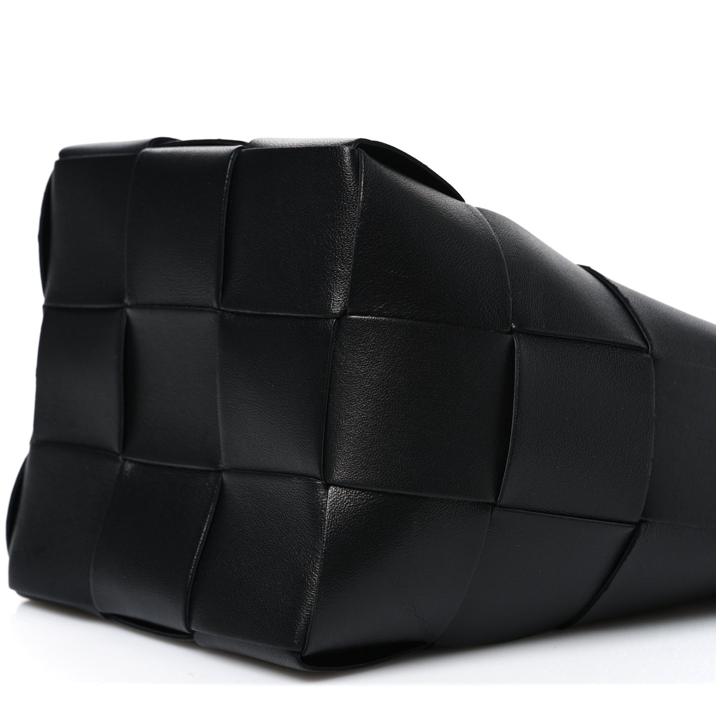 Nappa Maxi Intrecciato Cassette Bucket Bag Black