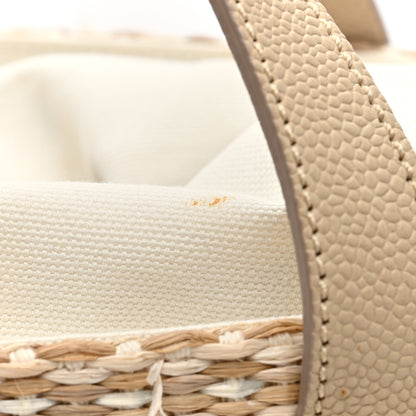 Chanel Woven Straw Caviar Tote Beige 12 of 12
