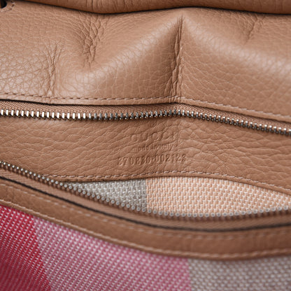 Gucci Cellarius Calfskin Large Bamboo Daily Top Handle Bag Camelia 7 of 10