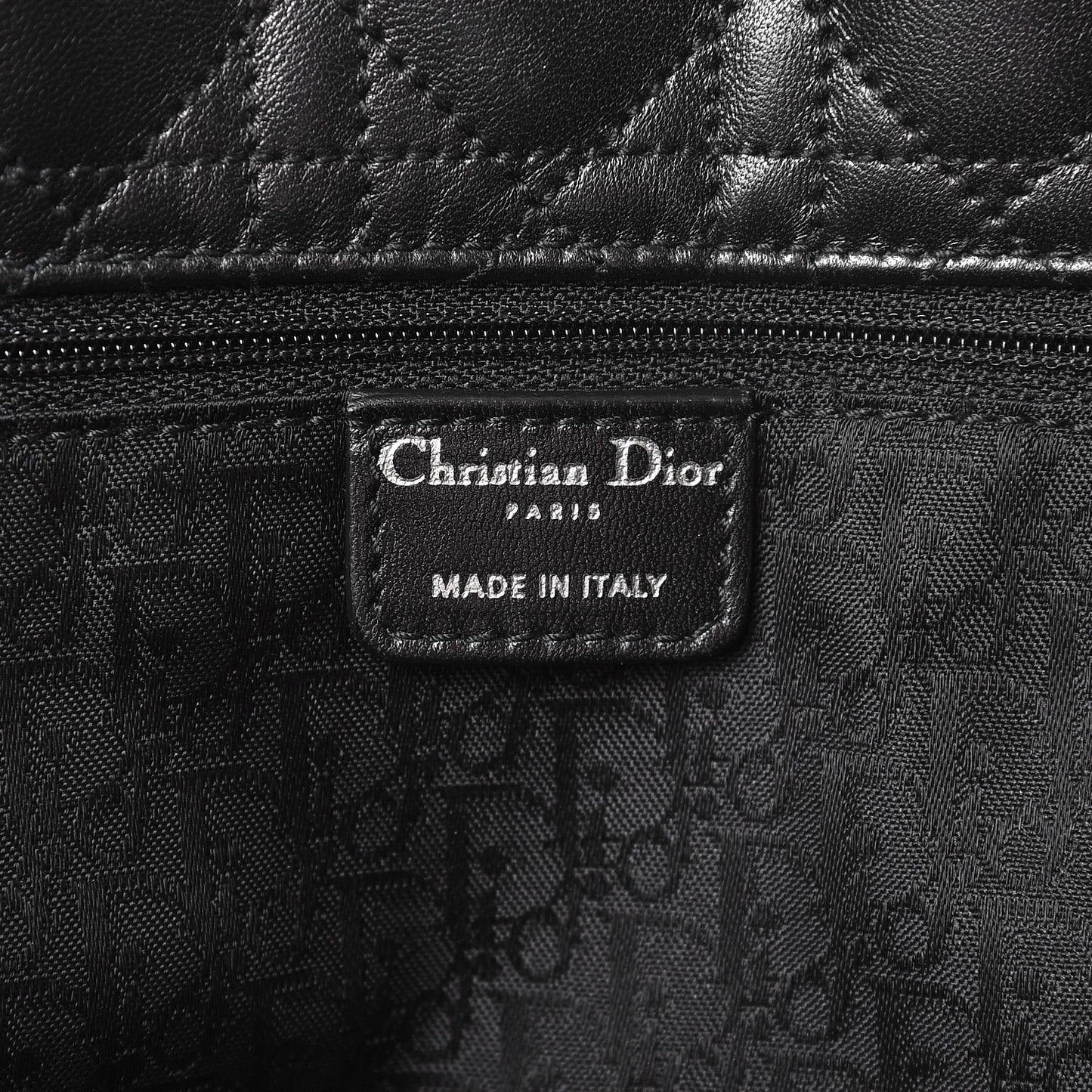 Lambskin Cannage Large Soft Lady Dior Shopping Tote Black