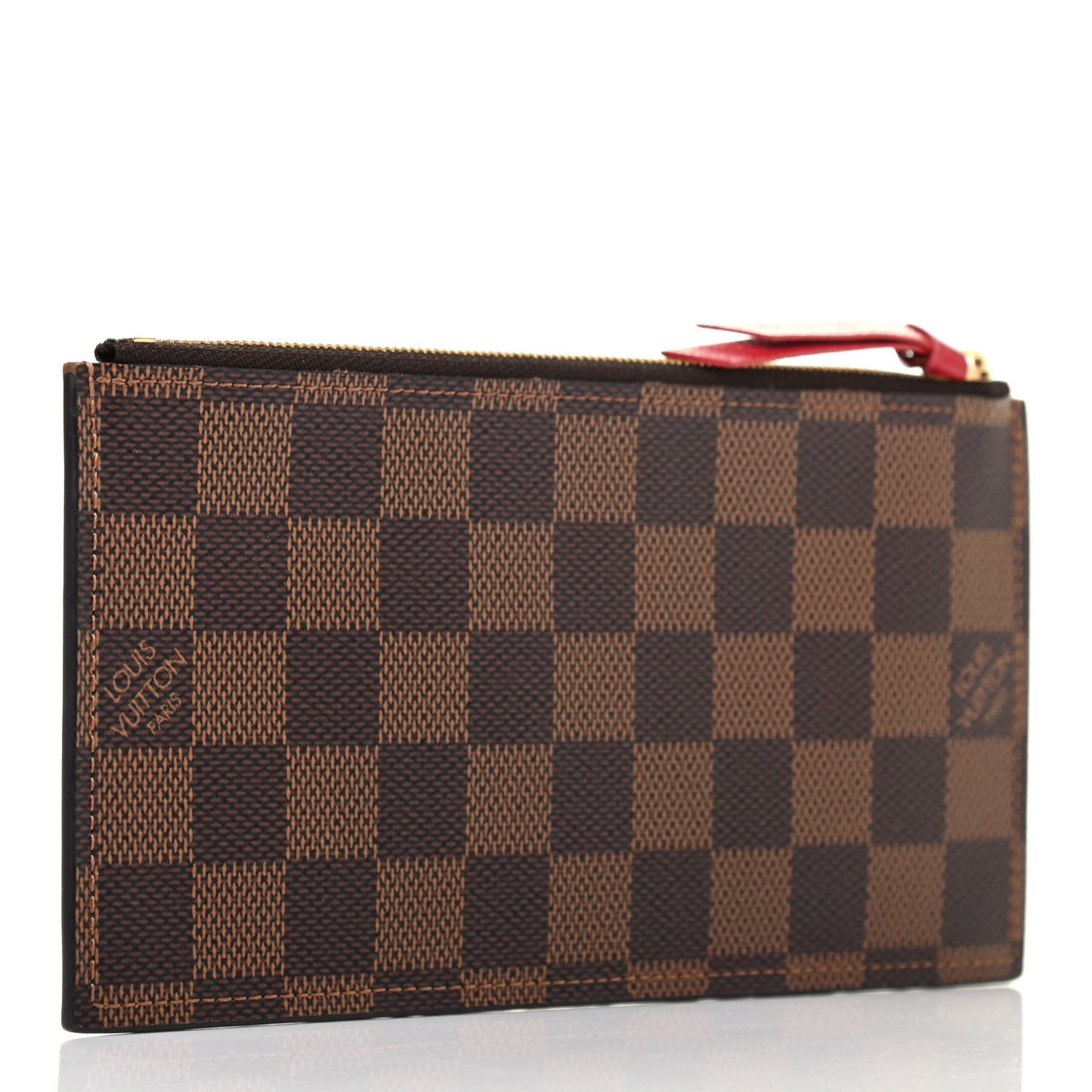 Damier Ebene Felicie Chain Wallet Zippered Insert