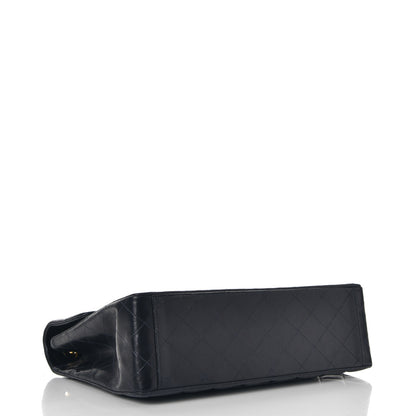 Chanel Lambskin Quilted XL Jumbo Single Flap Navy 5 of 10