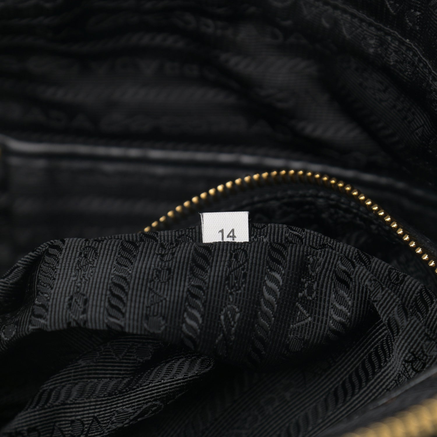Prada Nappa Gaufre Messenger Tote Black 8 of 18