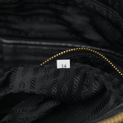 Prada Nappa Gaufre Messenger Tote Black 8 of 18
