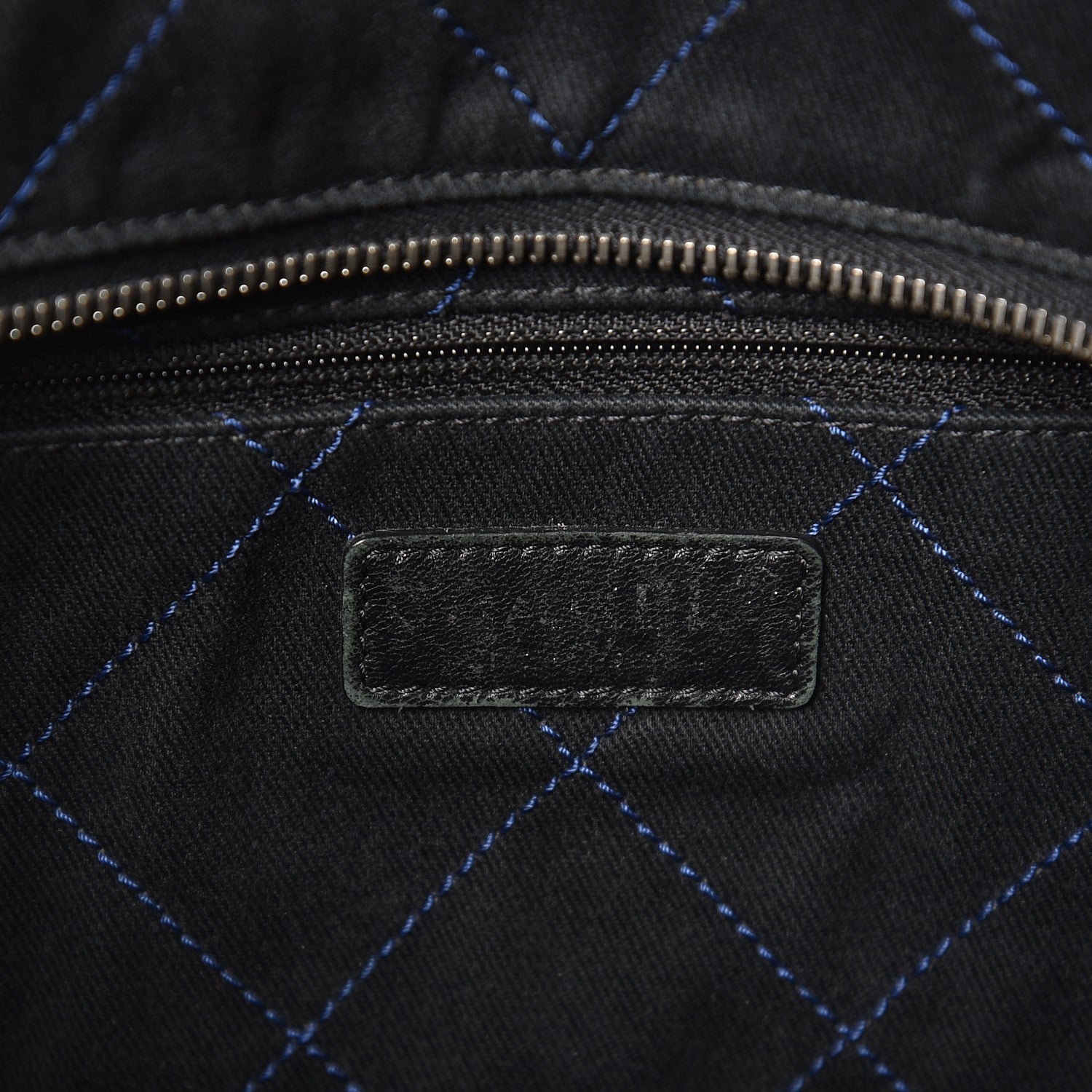 Chanel Grained Calfskin Shopping Fever Tote Blue 6 of 7