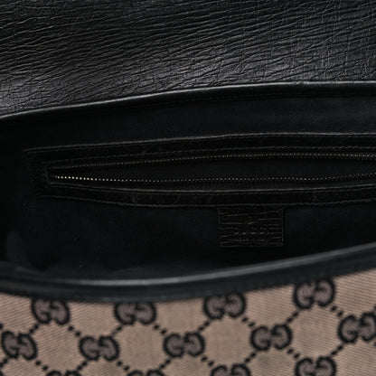 Gucci Monogram Bamboo Bullet Handbag Black 7 of 16