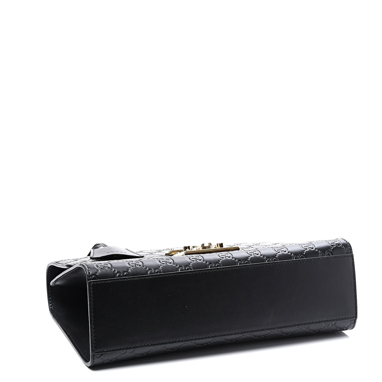 Guccissima Medium Padlock Shoulder Bag Black