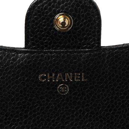 Chanel Caviar Quilted Compact Flap Wallet Black 6 of 19