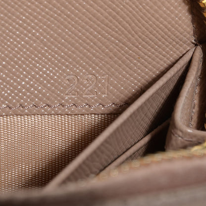 Prada Saffiano Metal Zip Around Wallet Cammeo 8 of 11