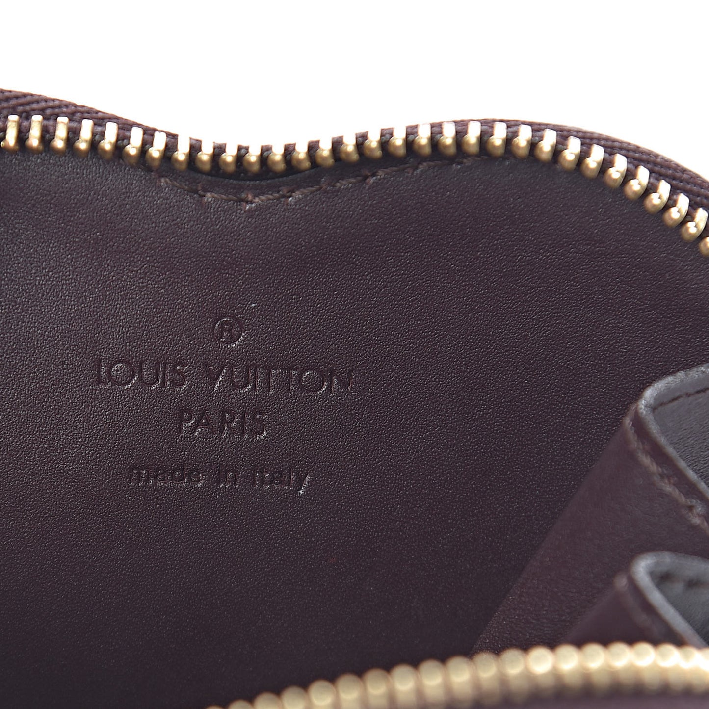 Vernis Coeur Heart Coin Purse Amarante