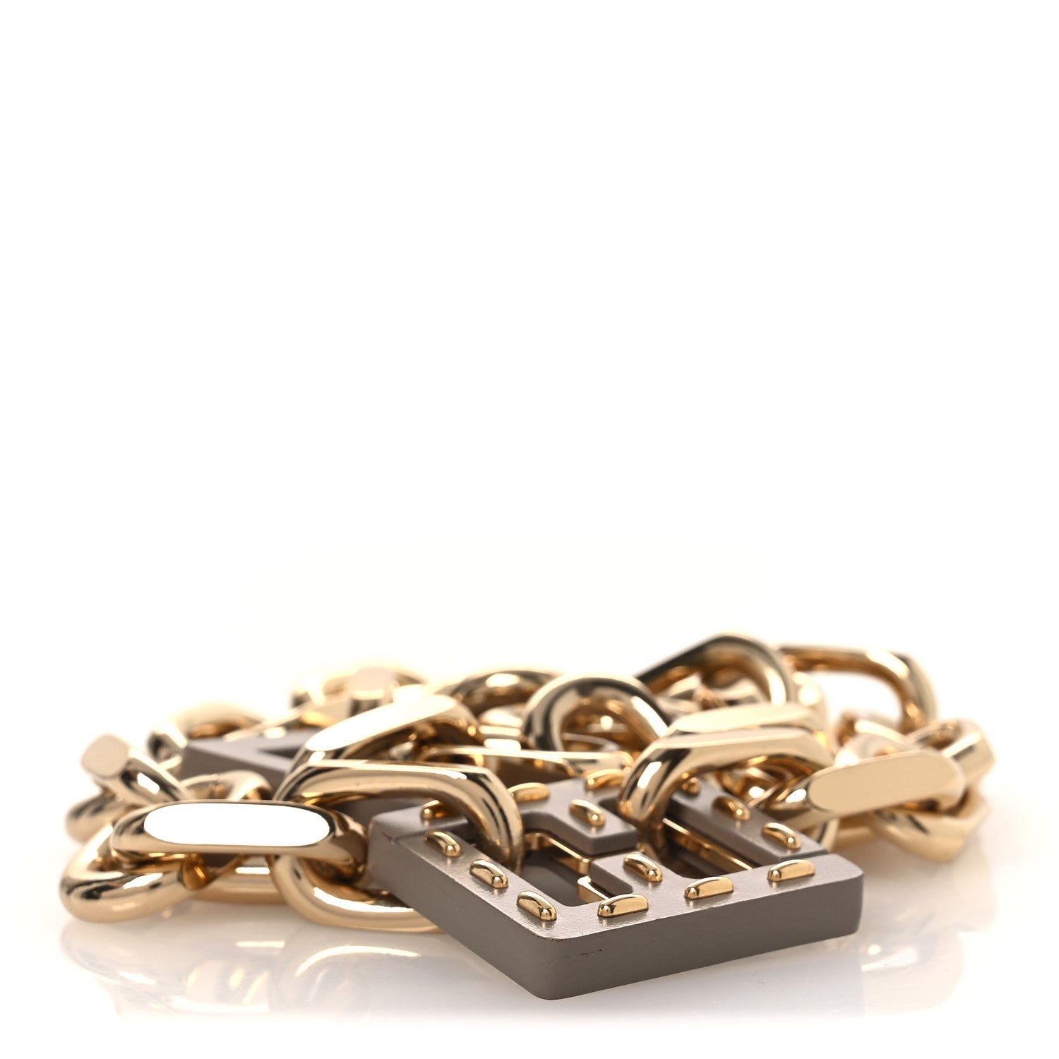 Fendi Metal Chain Strap Gold 2 of 5