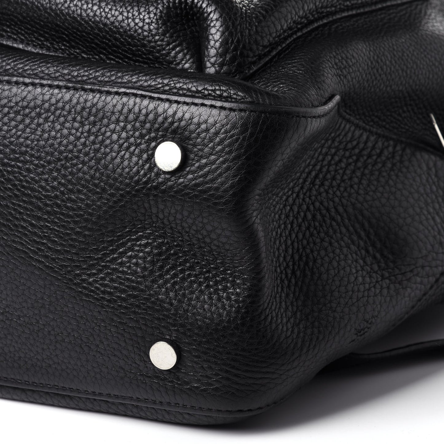 Grained Calfskin Backpack Black