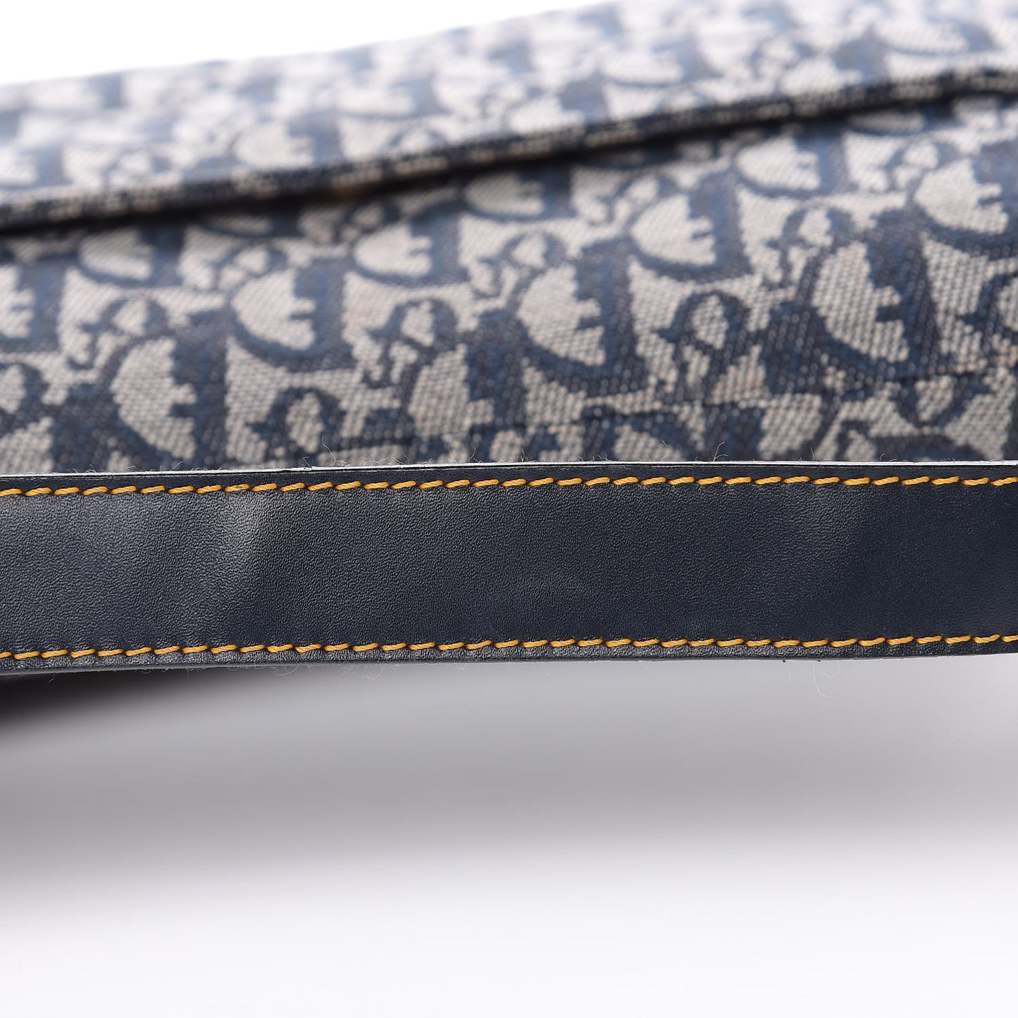 Monogram Double Saddle Bag Navy Blue