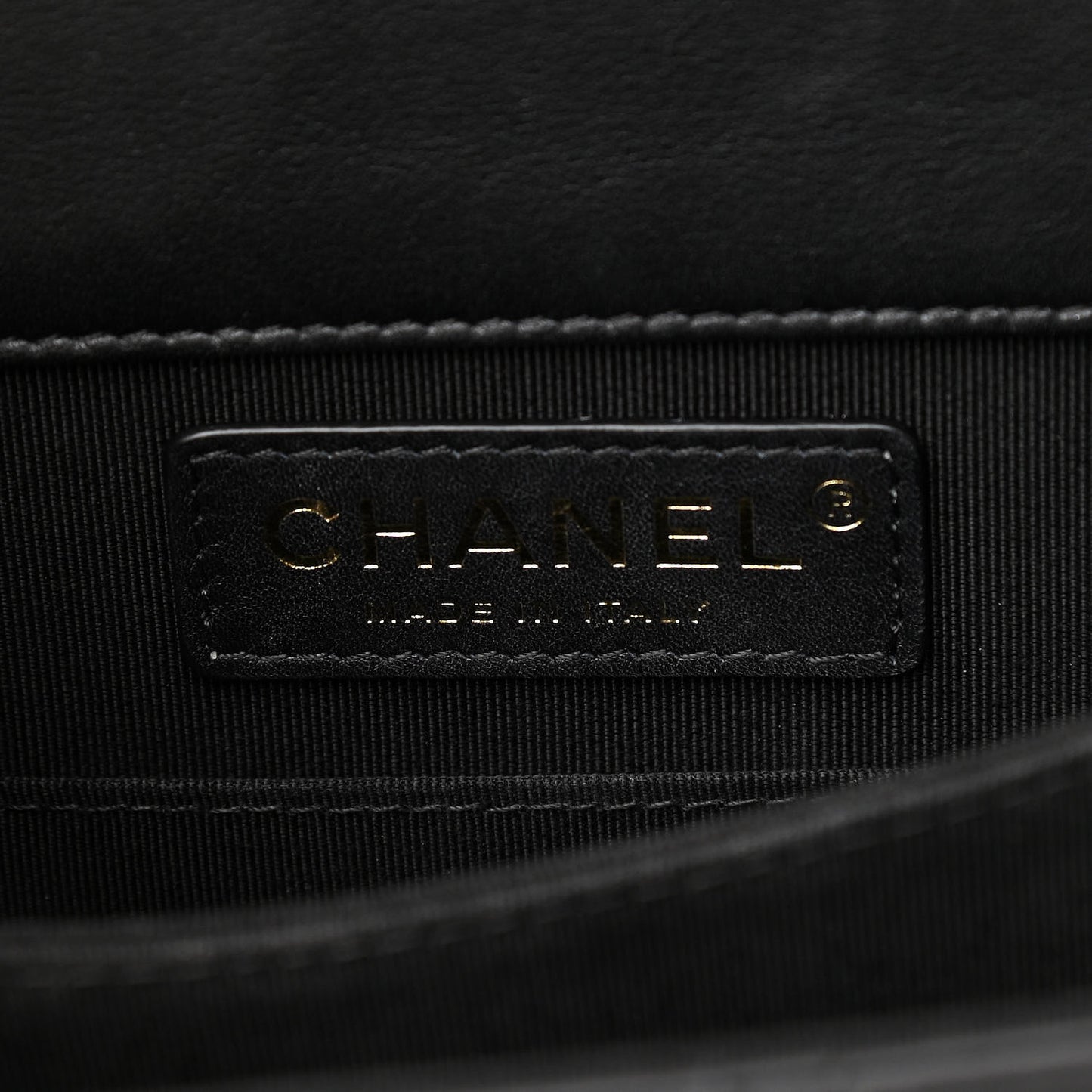 Calfskin Quilted North South Boy Flap Black