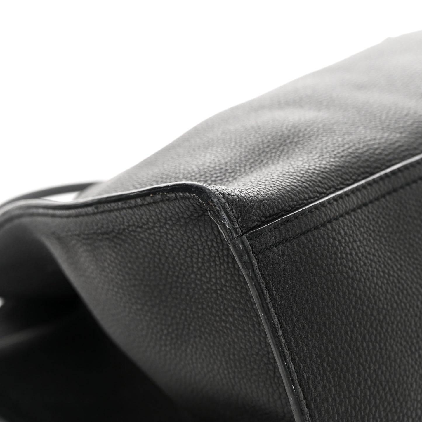 Soft Calfskin Medium Jackie Top Handle Bag Black