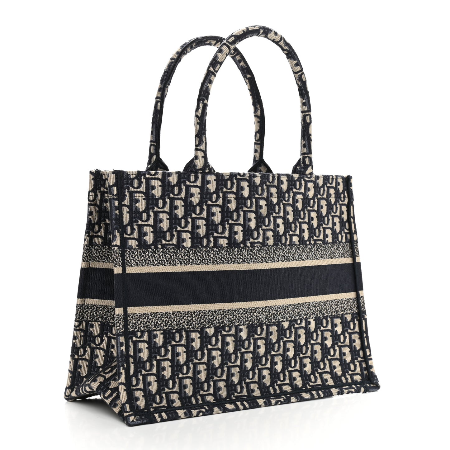 Oblique Medium Book Tote Blue Multicolor