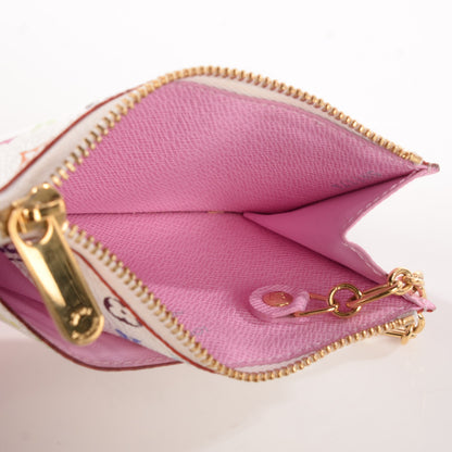 Louis Vuitton Monogram Multicolor Key Pouch White Litchi 7 of 7