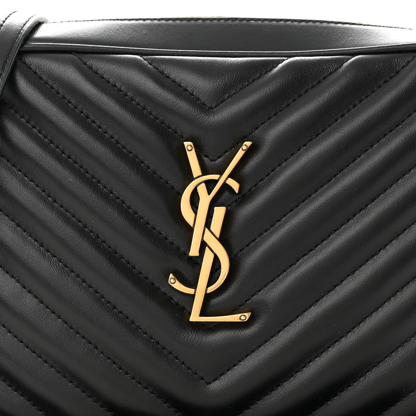Calfskin Matelasse Monogram Lou Camera Bag Black