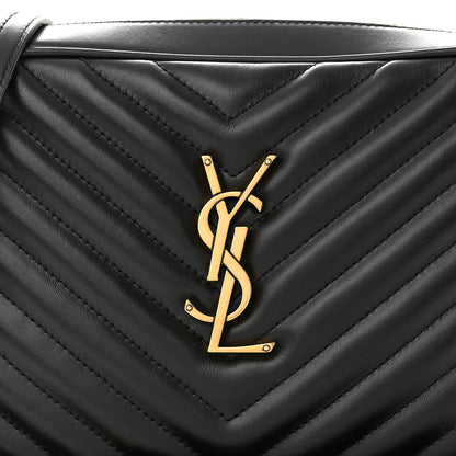Saint Laurent Calfskin Matelasse Monogram Lou Camera Bag Black 8 of 11