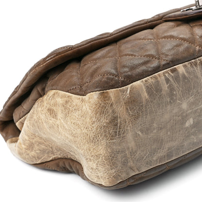 Chanel Iridescent Calfskin In The Mix Jumbo Flap Khaki 11 of 12