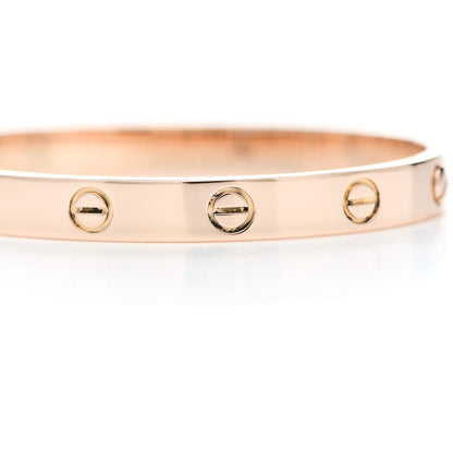 Cartier 18K Pink Gold LOVE Bracelet 16 7 of 8