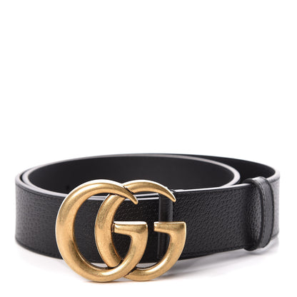 Gucci Textured Calfskin Double G 40mm Belt 85 34 Black 1 of 7